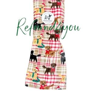 PETS - Berkshire  - ‘Mixed Breed Holiday Pups’ plush throw. 60” x 70”. NWT Firm!